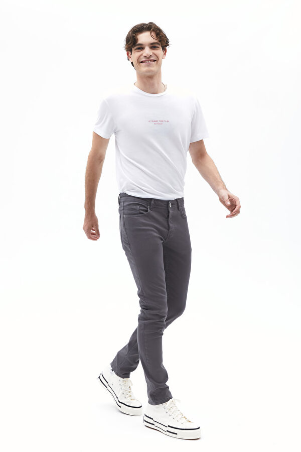 Gri Dar Paça Jean Pantolon 3