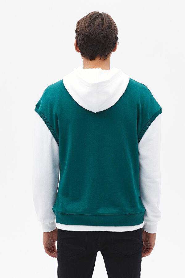 Yeşil Kapuşonlu Sweatshirt 2