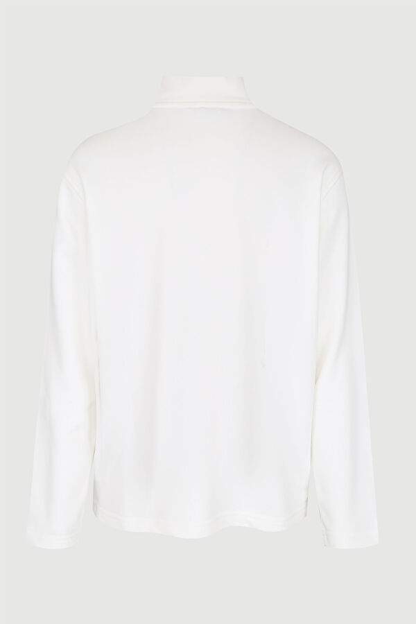 Ekru Dik Yaka Sweatshirt 2