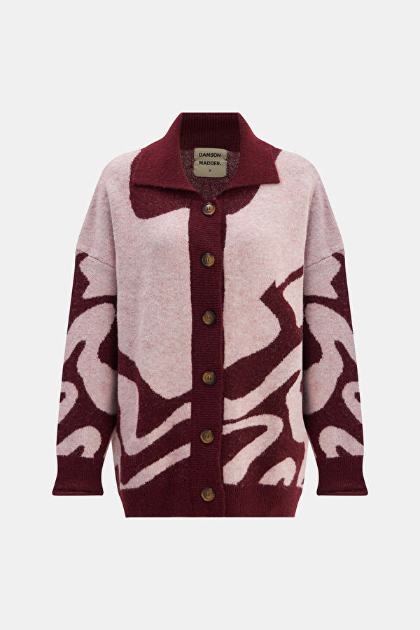 Relax Fit Pink Cardigan