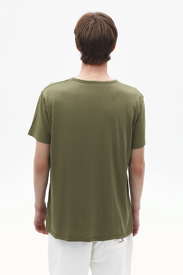 Yeşil Bisiklet Yaka T-Shirt 2