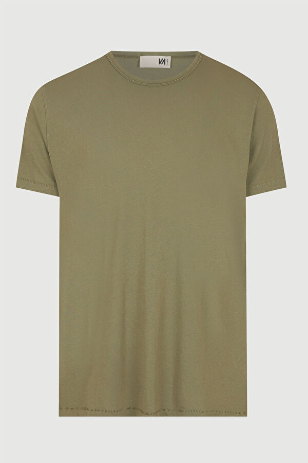 Yeşil Bisiklet Yaka T-Shirt 3