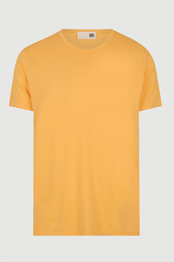 Hardal Bisiklet Yaka T-Shirt