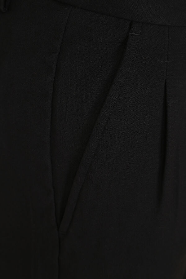 Tailored Siyah Boru Paça Pantolon 4
