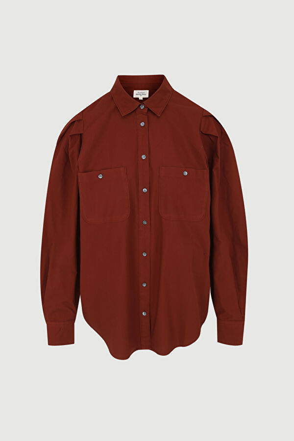 Tailored Koyu Kahve Gömlek 4