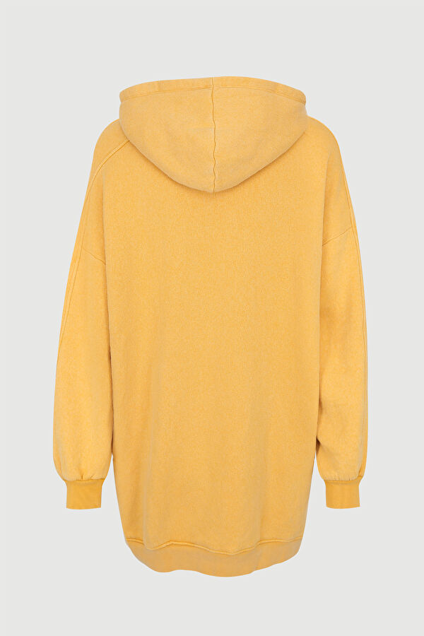 Turuncu Kapüşonlu Sweatshirt 2