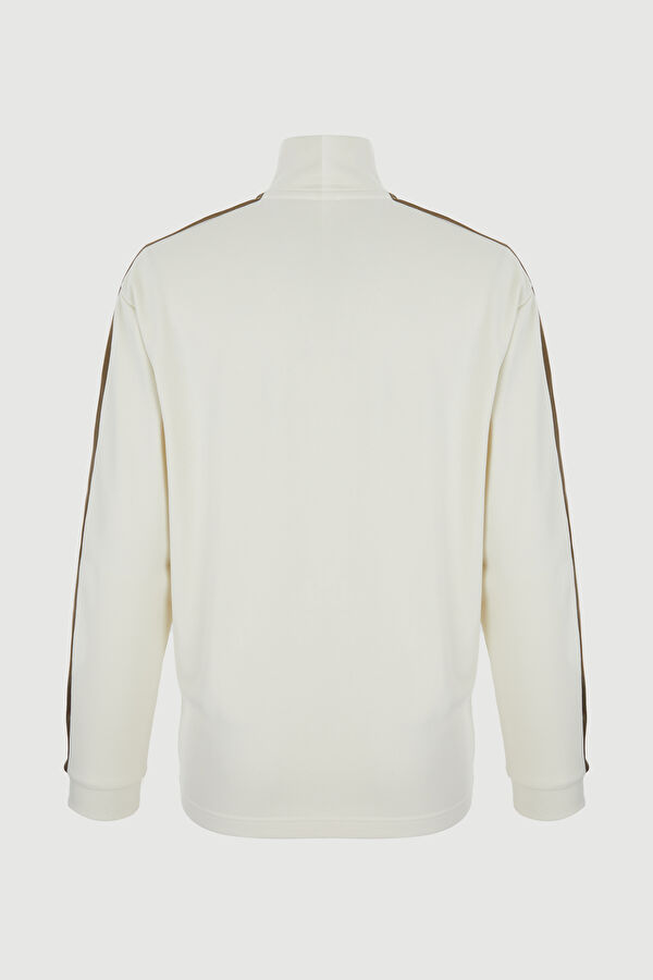 Ekru Dik Yaka Sweatshirt 5