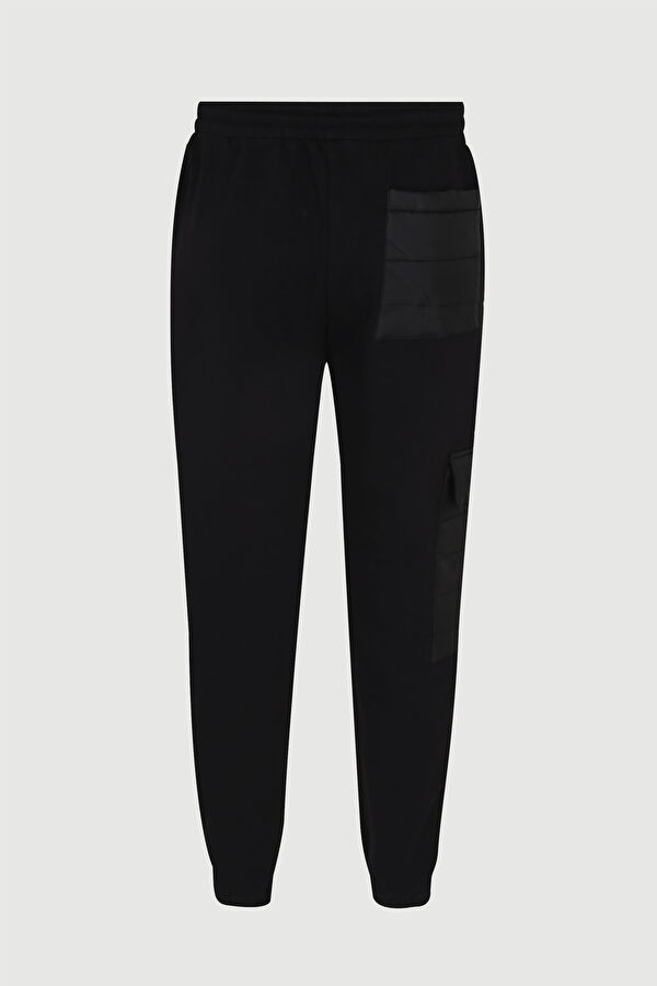 Siyah Dar Paça Spor Pantolon 2