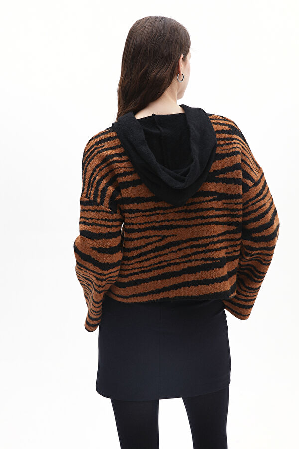 Colorful Patterned Knitted Women's Sweater 3
