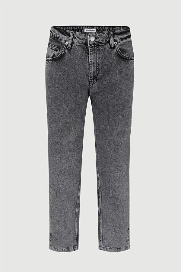 Gri Boru Paça Jean Pantolon 4