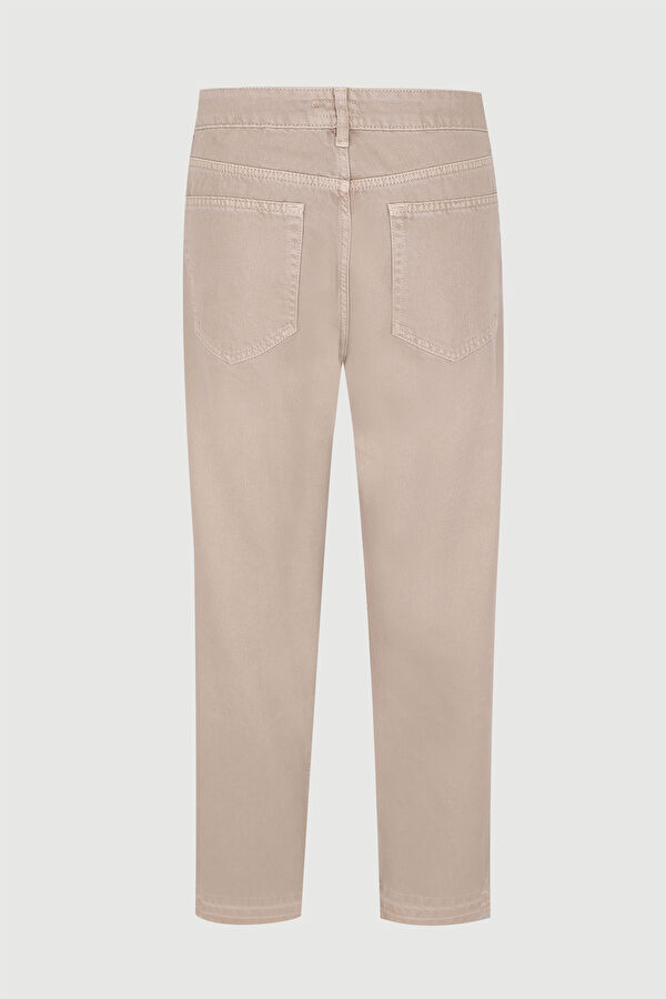Bej Boru Paça Jean Erkek Pantolon 6