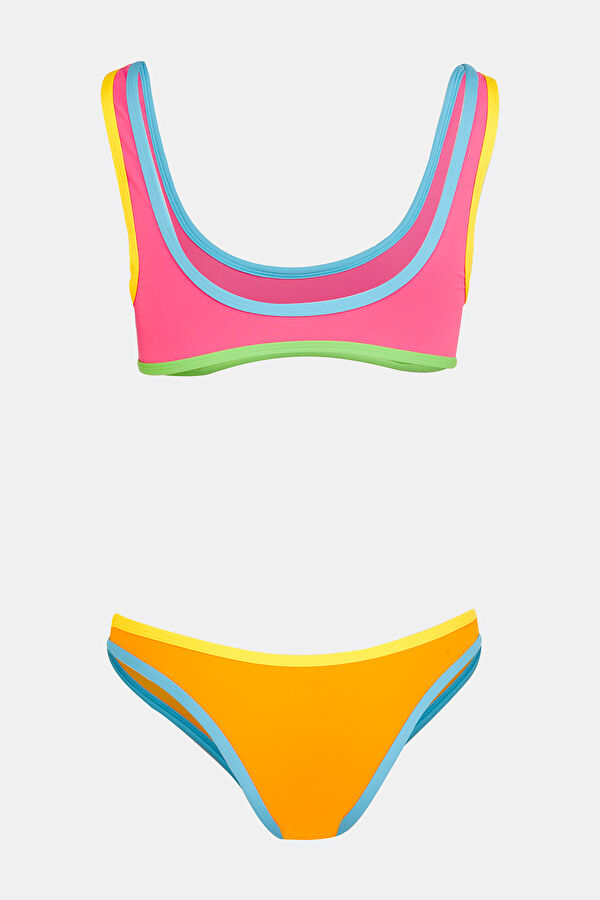 Desenli Askılı Bikini 2