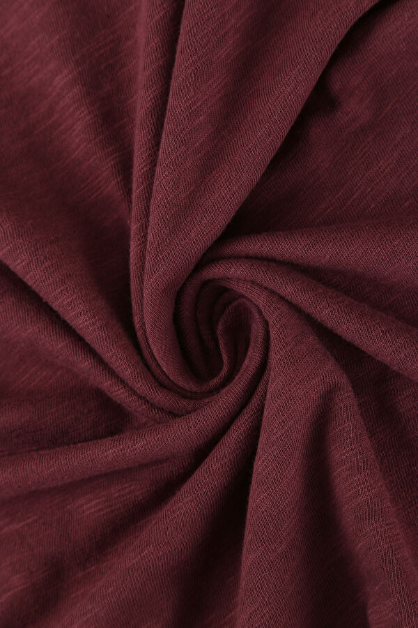 Bordo Bisiklet Yaka T-Shirt 6