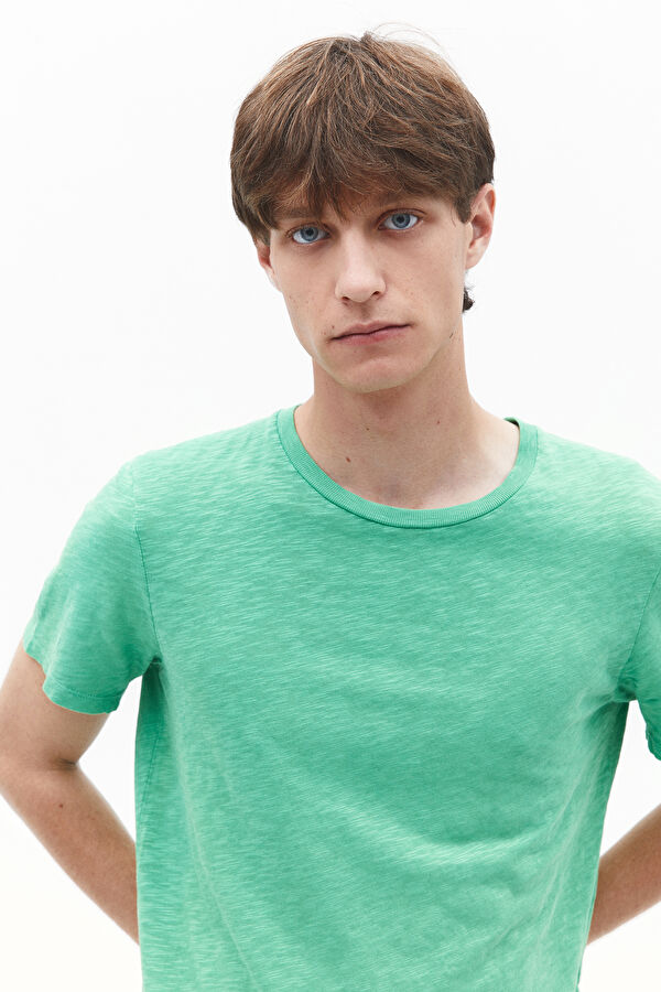 Yeşil Bisiklet Yaka T-Shirt 2