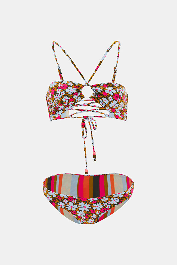 Çok Renkli Desenli Bikini
