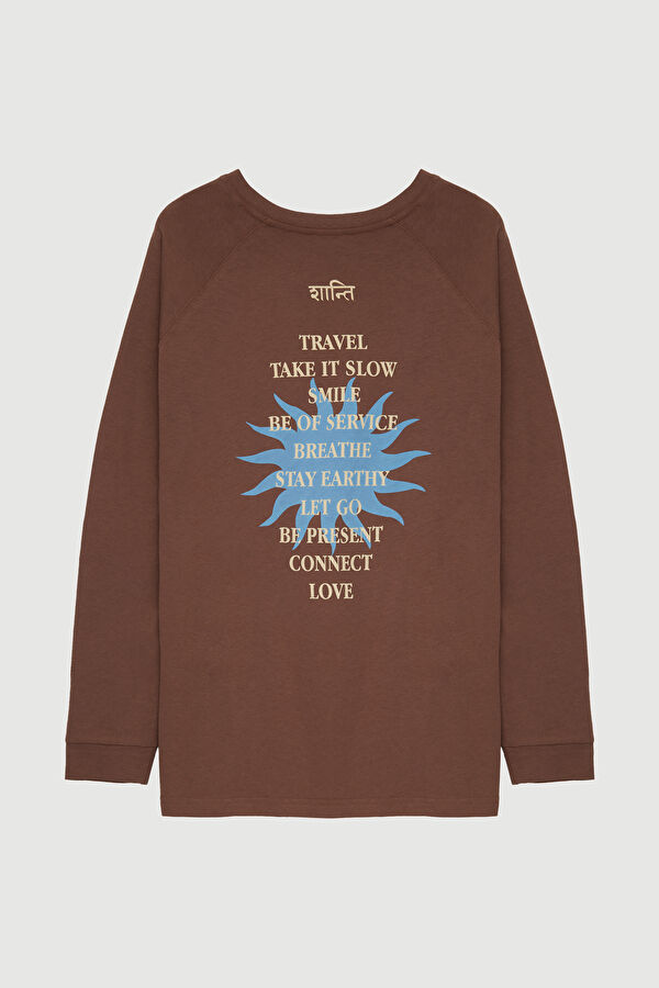 Stay Earthy Uzun Kollu T-Shirt 5
