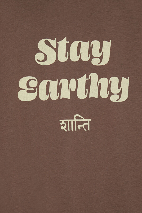 Stay Earthy Uzun Kollu T-Shirt 6