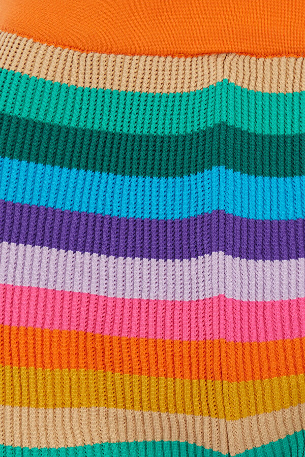 Stripe Knitted Kadın Şort 5