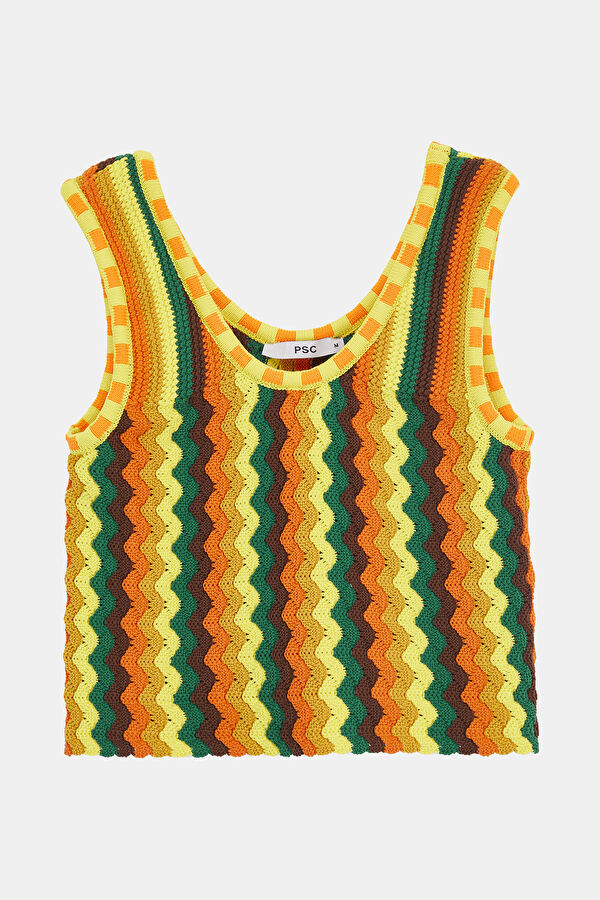 Yellow Knit Bluz