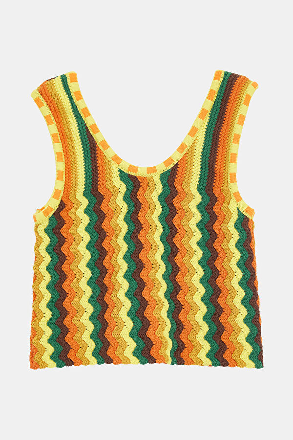 Yellow Knit Bluz 2