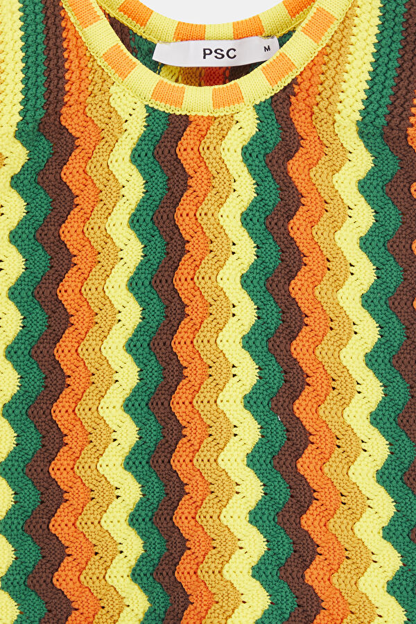 Yellow Knit Bluz 3