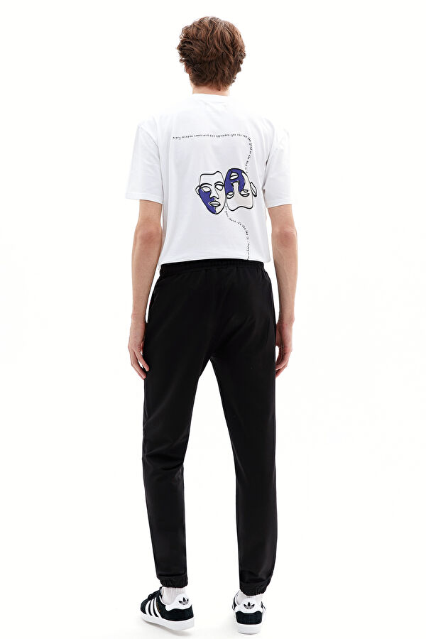 Siyah Dar Paça Spor Pantolon 2