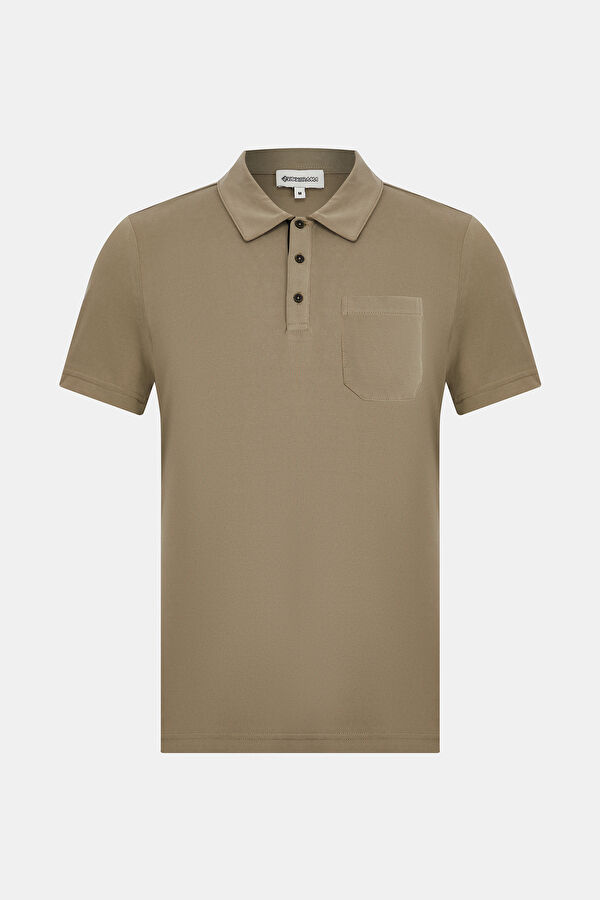 Haki Polo Yaka T-Shirt