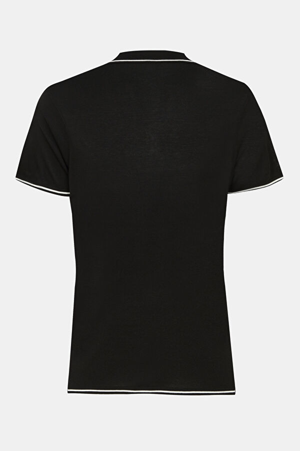 Siyah Polo Yaka T-Shirt 2