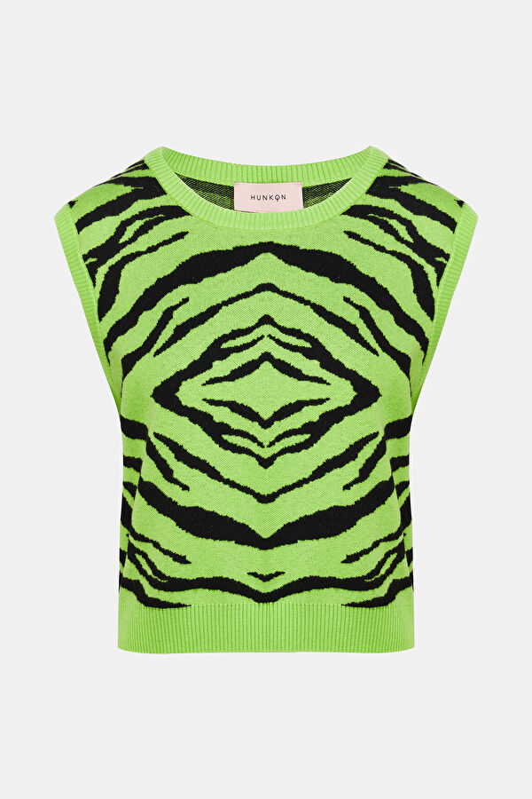 Alberte Knit Yeşil Süveter 4
