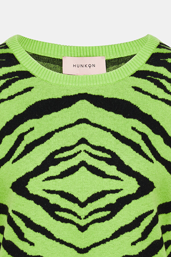 Alberte Knit Yeşil Süveter 6