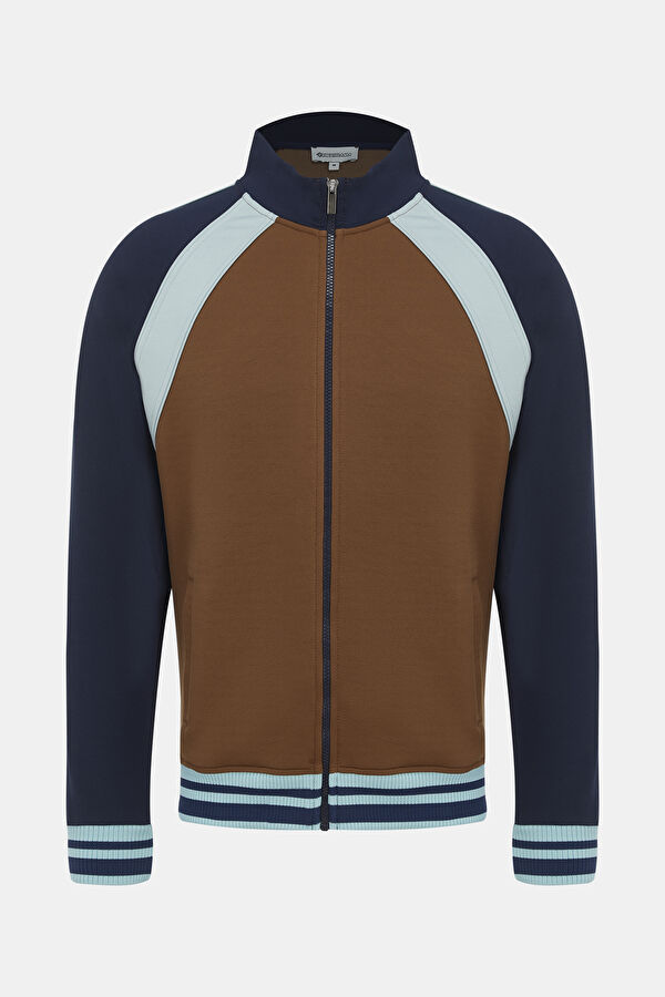 Men's Coffee Zip-Up Jacket 4
