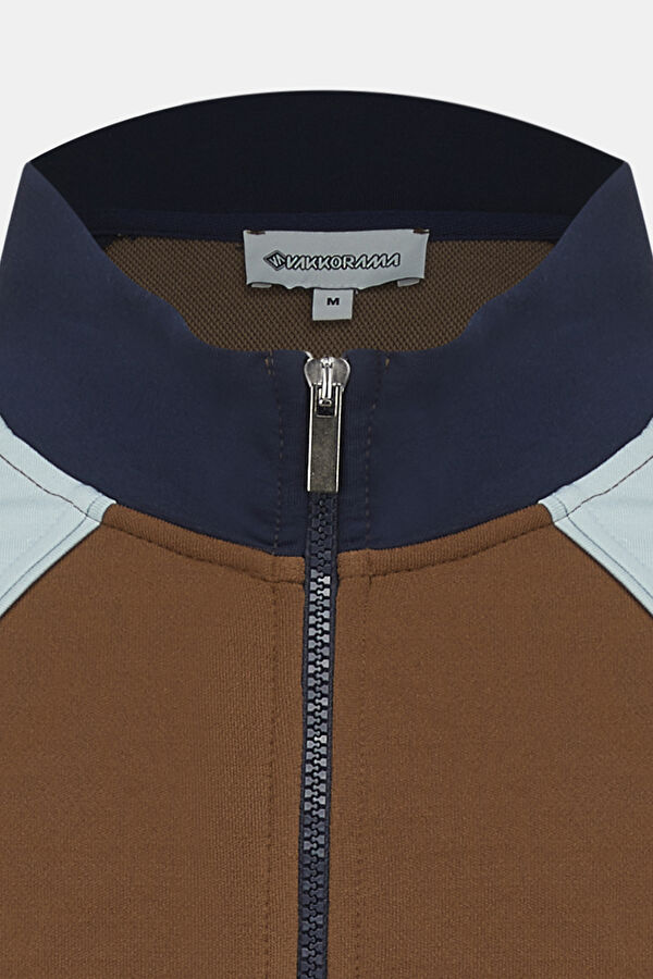 Men's Coffee Zip-Up Jacket 6