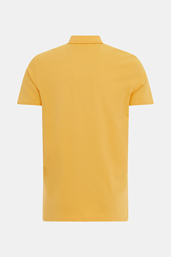 Koyu Sarı Polo Yaka T-Shirt 2