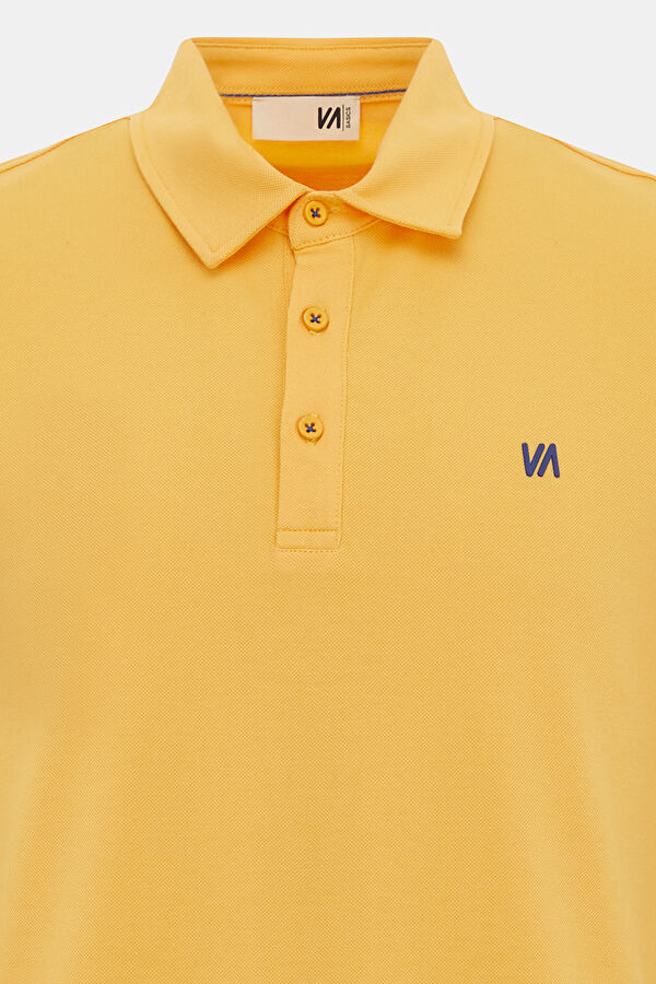 Koyu Sarı Polo Yaka T-Shirt 3