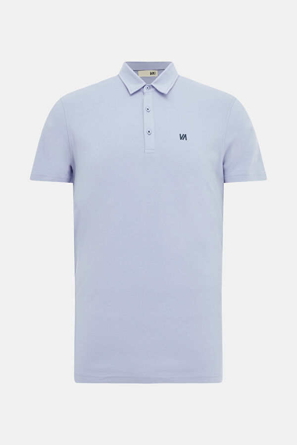 Açık Mavi Polo Yaka T-Shirt