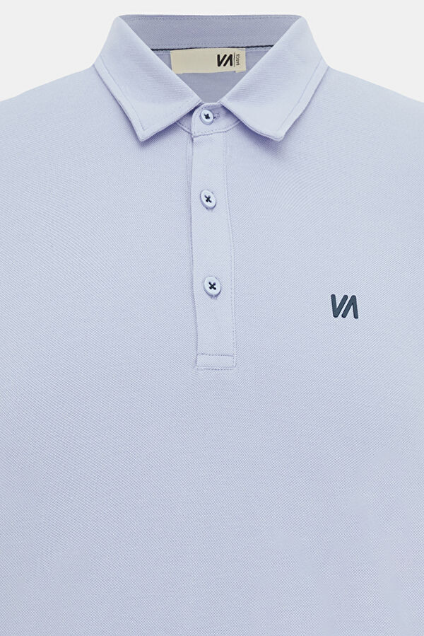 Açık Mavi Polo Yaka T-Shirt 3