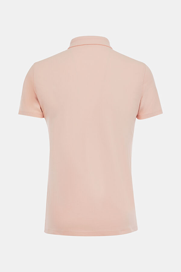 Açık Pembe Polo Yaka T-Shirt 2