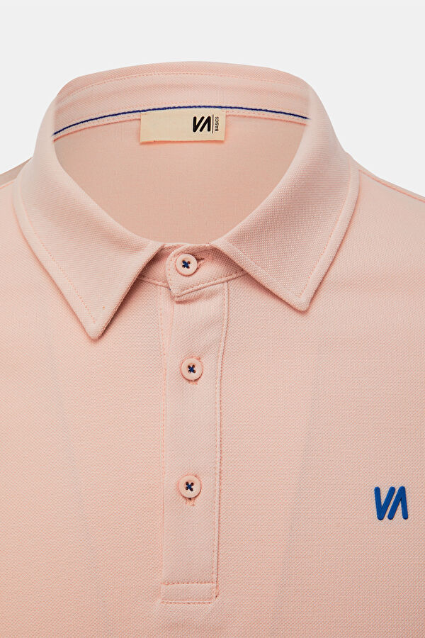 Açık Pembe Polo Yaka T-Shirt 3