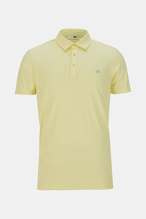 Açık Sarı Polo Yaka T-Shirt