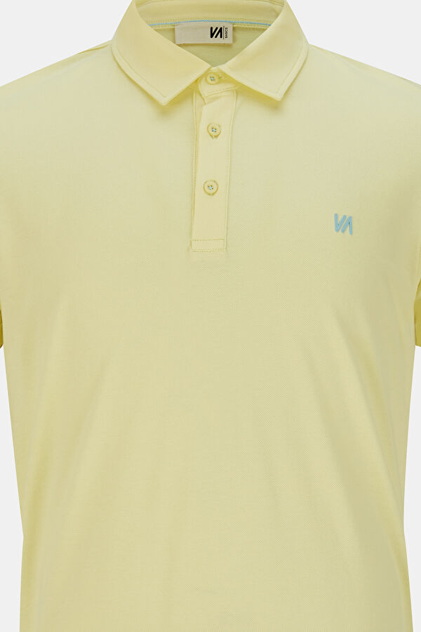Açık Sarı Polo Yaka T-Shirt 3