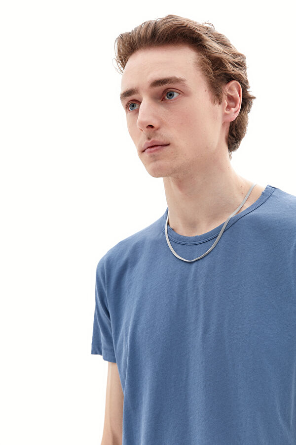 İndigo Bisiklet Yaka T-Shirt 2