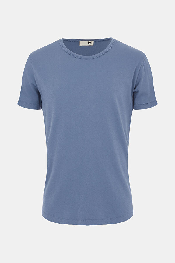İndigo Bisiklet Yaka T-Shirt 4