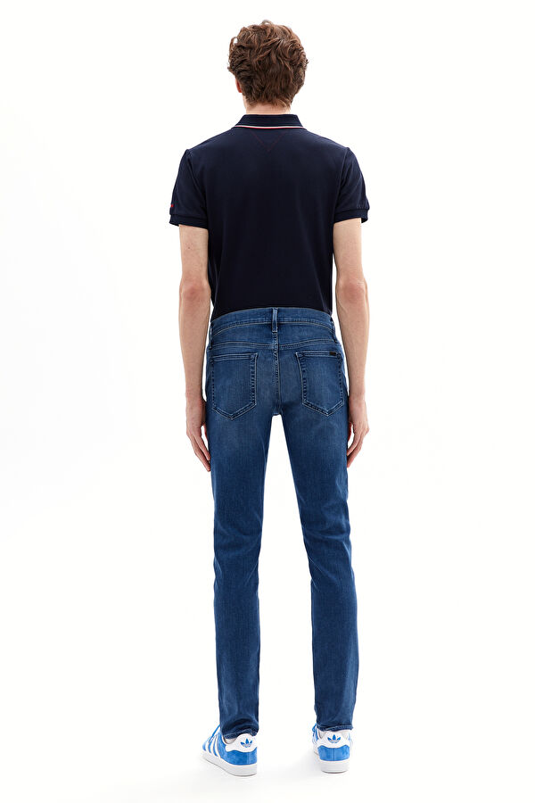 Açık Mavi Dar Paça Viskoz Jean Pantolon 2