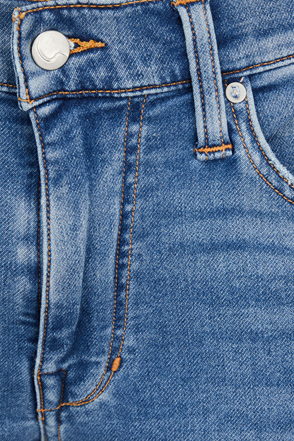 Açık Mavi Dar Paça Jean Pantolon 5