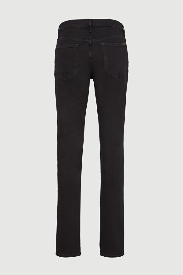 Siyah Boru Paça Jean Pantolon 4
