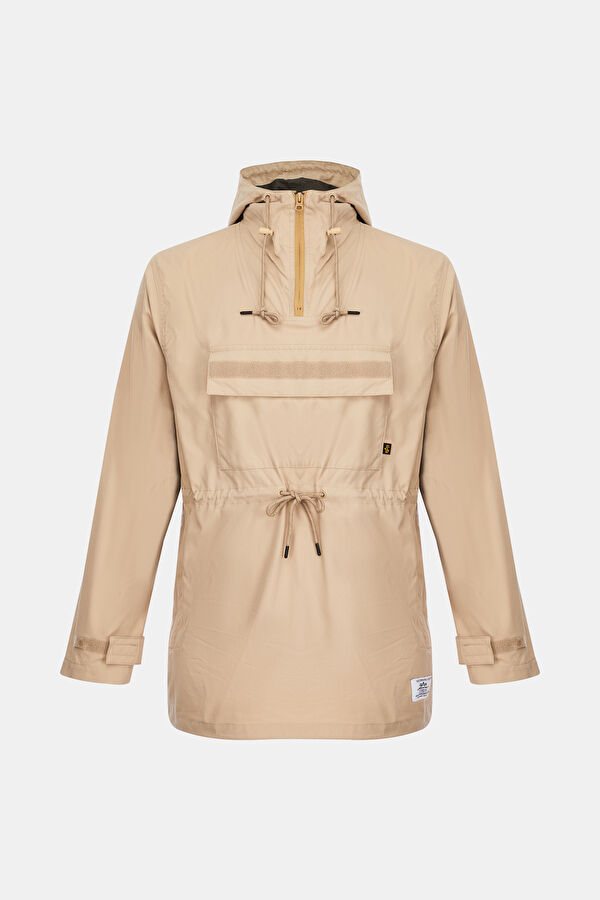 Bej Kapuşonlu Parka 4