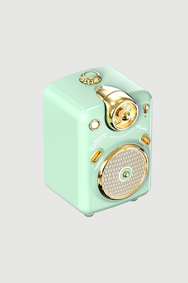 Fairy Ok Karaoke Mikrofonlu FM Radyolu Mavi Bluetooth Hoparlör 2