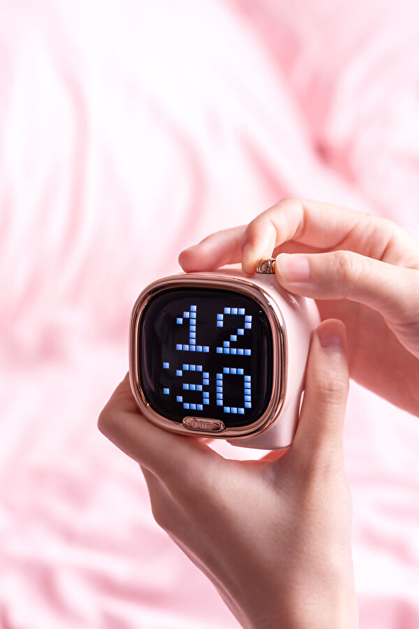 Zooe Piksel Led Ekranlı Pembe Bluetooth Hoparlör 5