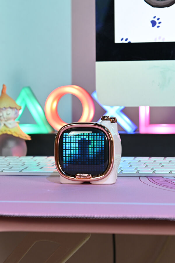 Zooe Piksel LED Ekranlı Yeşil Bluetooth Hoparlör 5