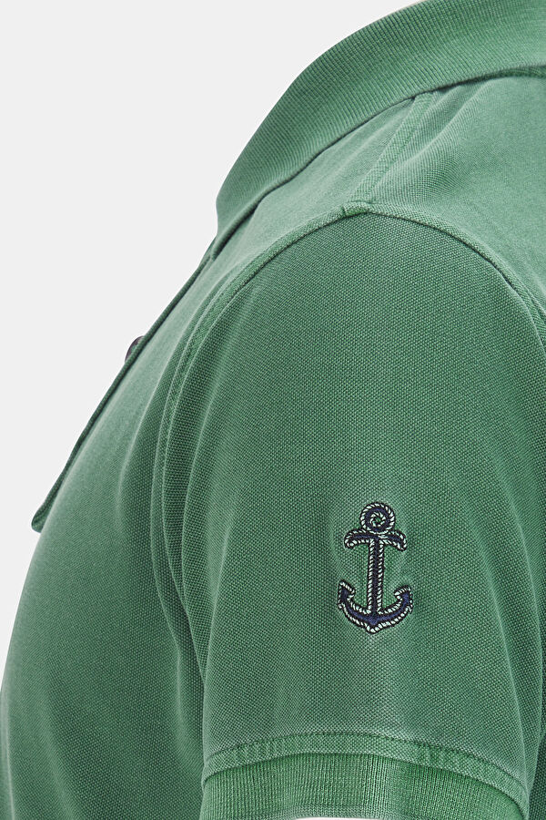 Koyu Yeşil Polo Yaka T-Shirt 3
